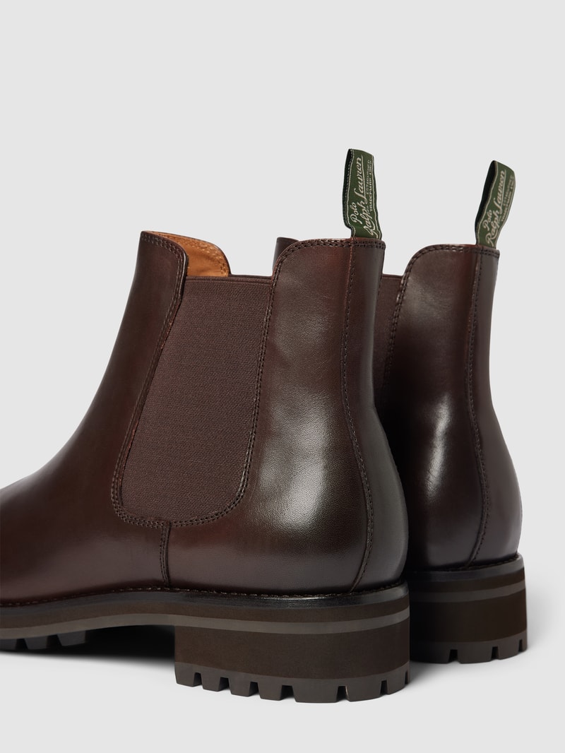 Chelsea Boots aus Leder Modell 'BRYSON' in dunkelbraun