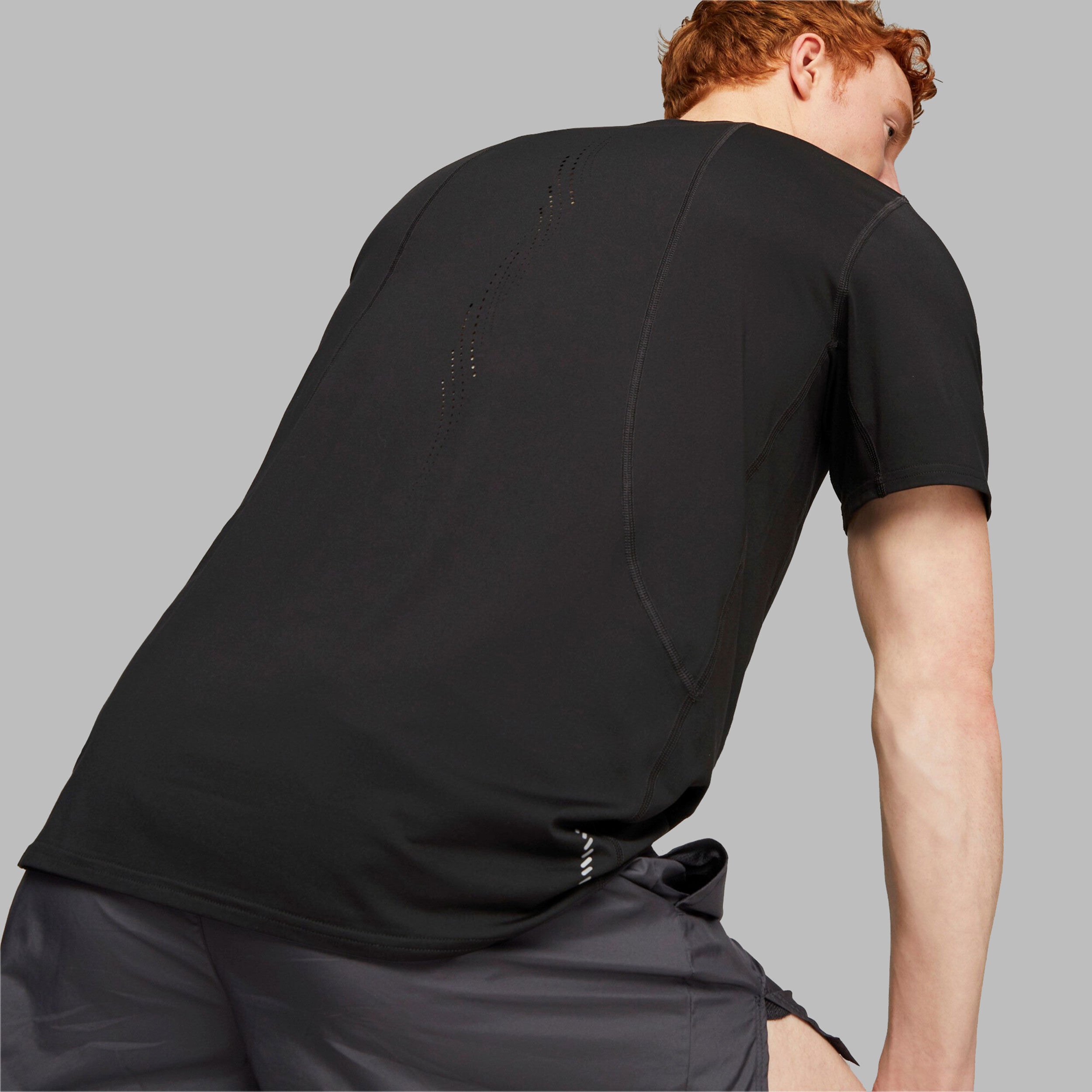 Run Cloudspun Laufshirt Herren - Schwarz