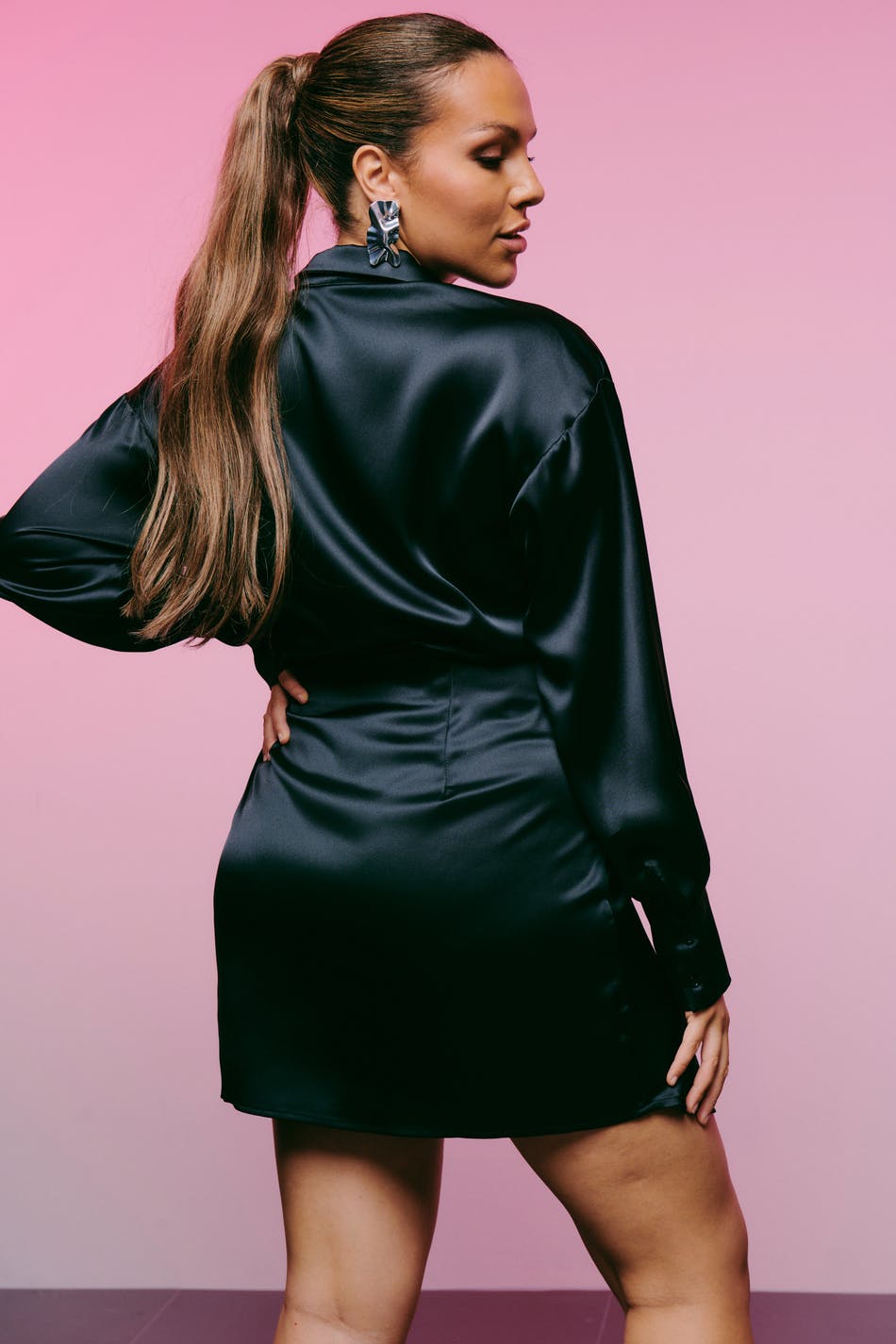 Kim satin dress