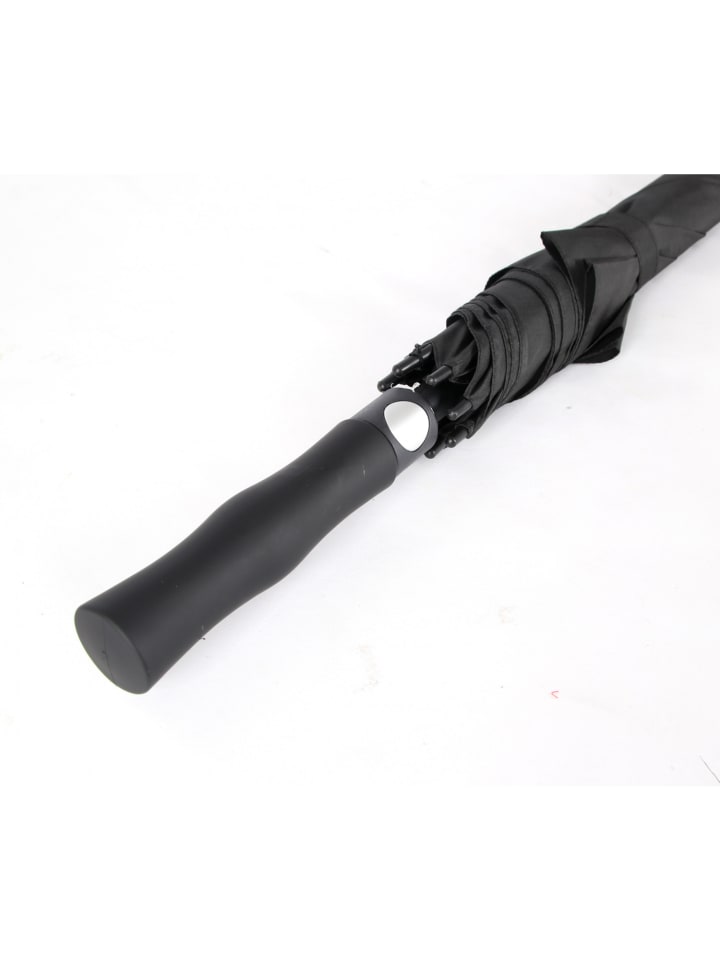 COFI 1453 Fiberglasstockschirm  ø130 cm Schwarz in Schwarz günstig kaufen 130 cm