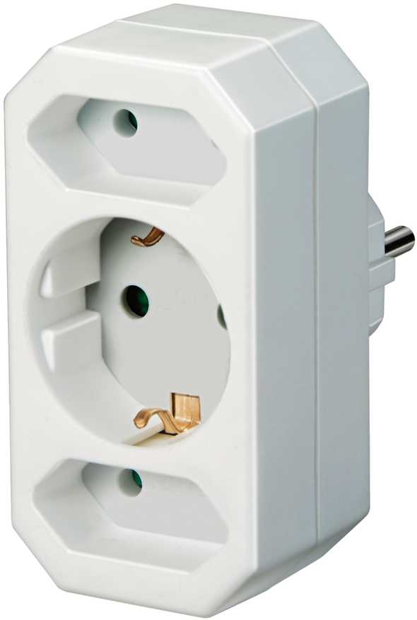 Brennenstuhl 1508050 Adapter wtykowy z uziemieniem 2+1