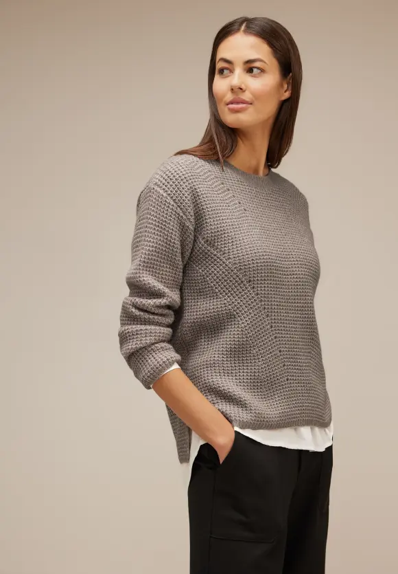 Street One Pullover mit Strickmustermix