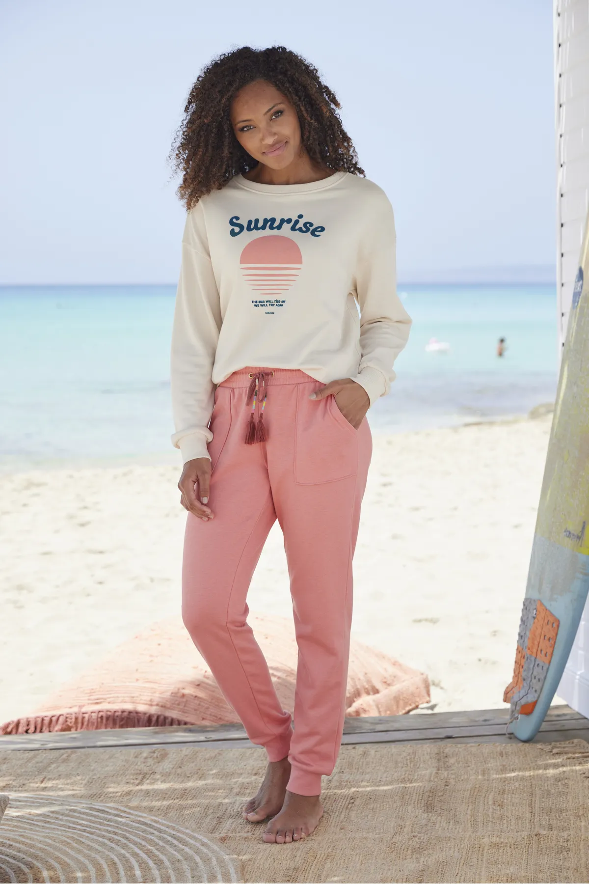 Vivance  Jogginghose - Rosa - Relaxed