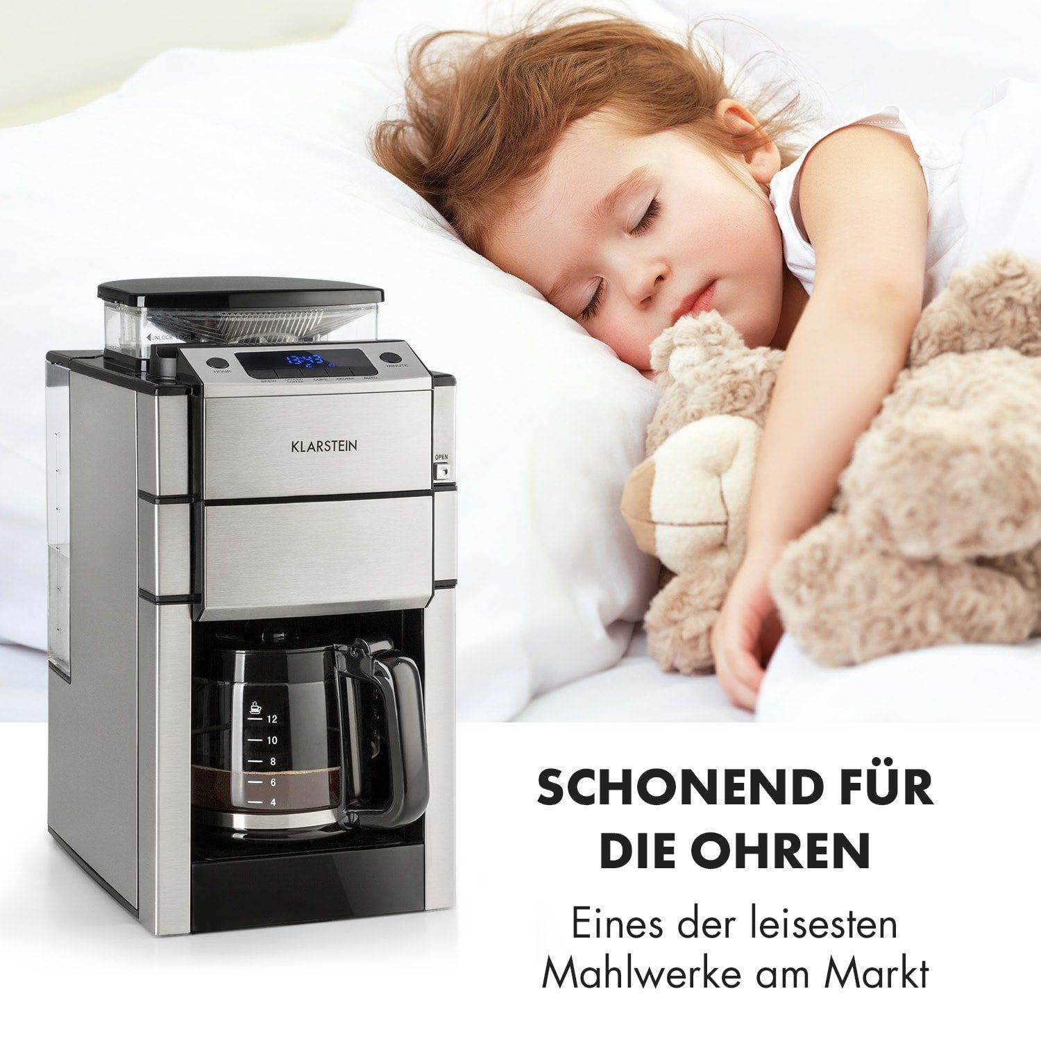 Klarstein Filterkaffeemaschine Aromatica X, 0l Kaffeekanne