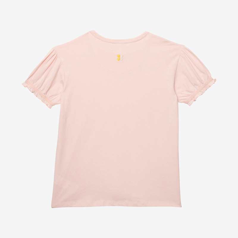 T-shirt fille manches ballon rose Catimini