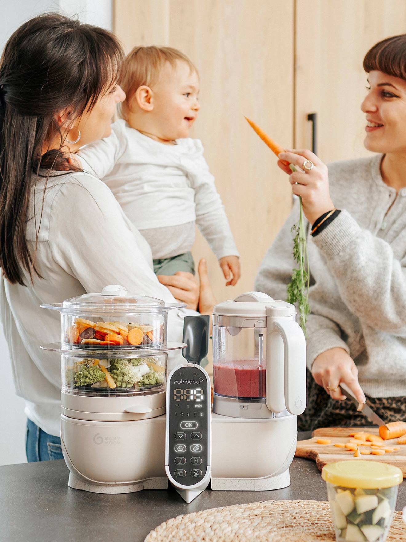 Babymoov Multifunktions-Dampfgarer NUTRIBABY+ BABYMOOV - grün