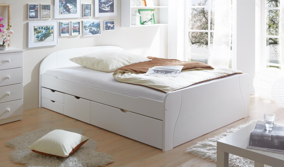 Ticaa Doppelbett mit Schubkästen 