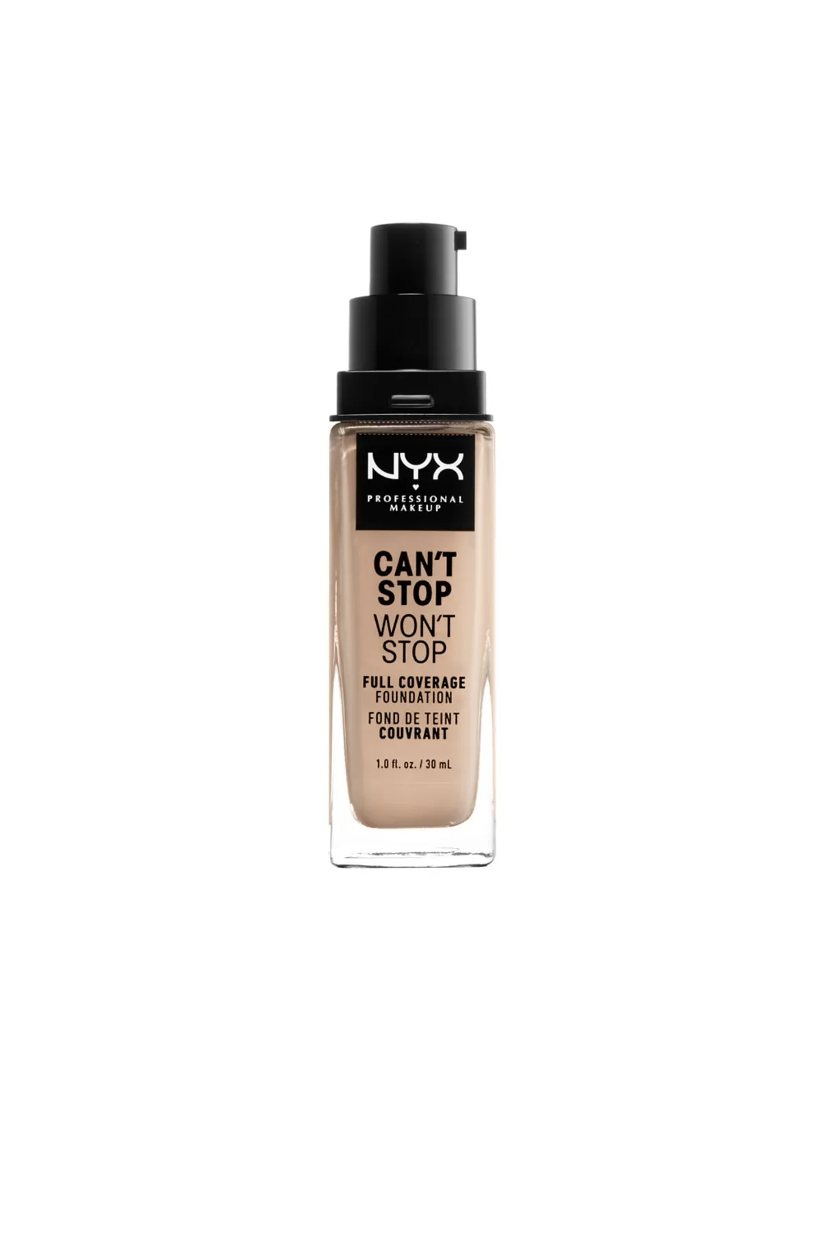 NYX Professional Makeup  Can't Stop Won't Stop Foundation mit vollständiger Abdeckung #alabaster 30 ml