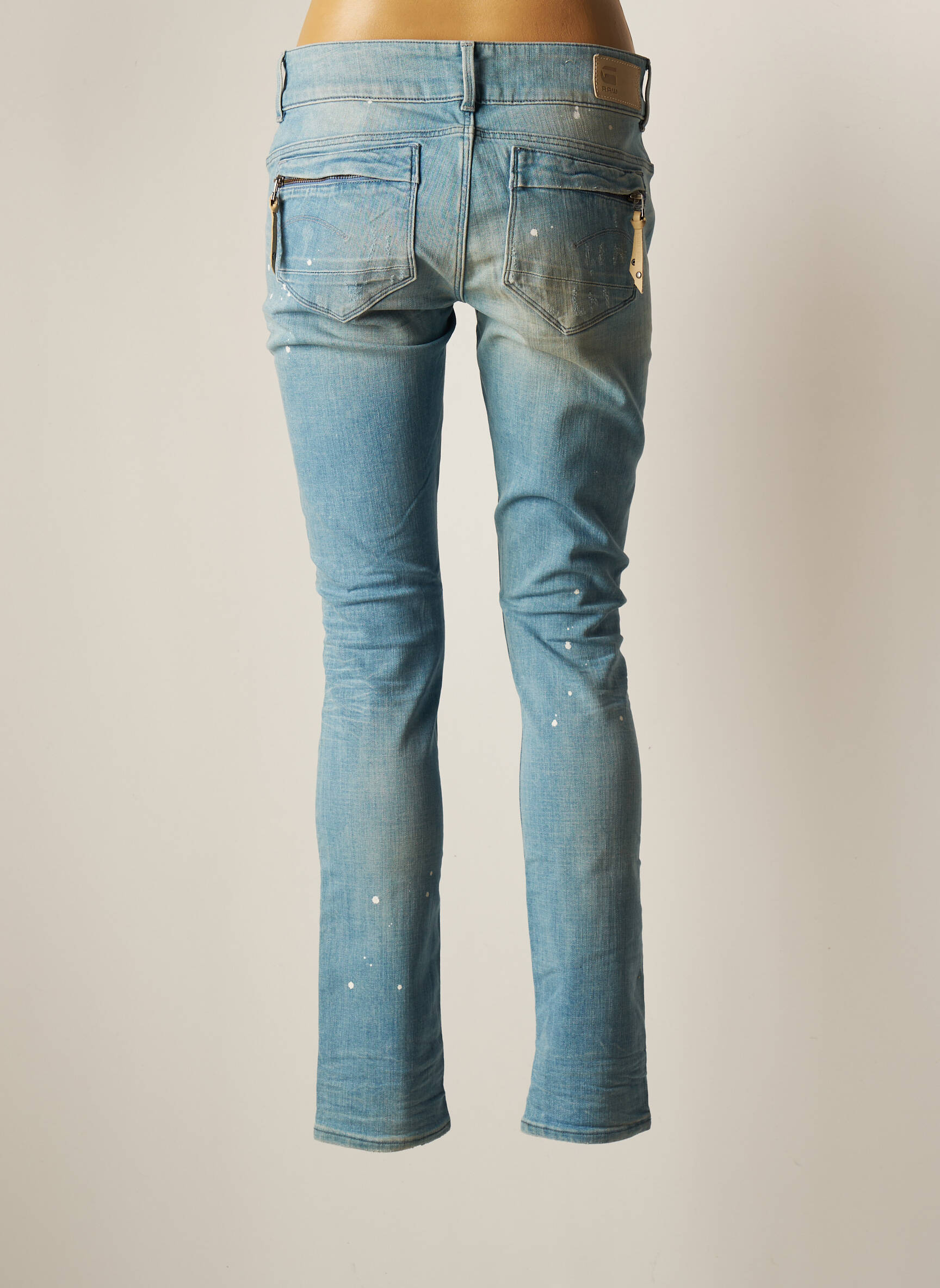 Raw 7 Jeans Coupe Slim Femme couleur bleu