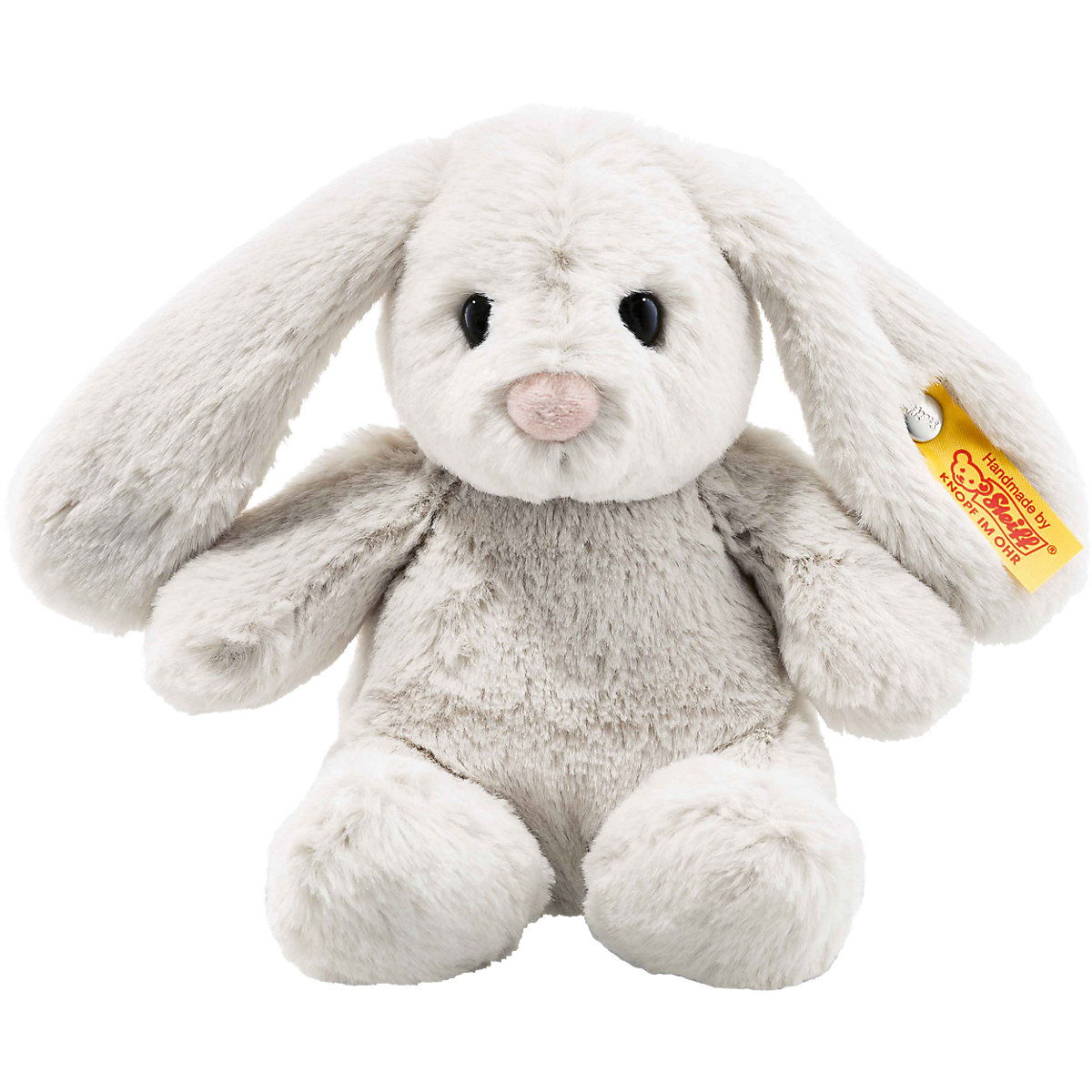 Soft Cuddly Friends Hase Hoppie hellgrau, 18 cm