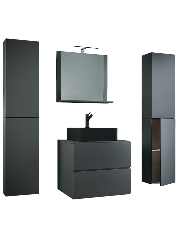 ebuy24 Badmöbelset LendasXLBL anthrazit anthrazit 127 x 52 cm günstig kaufen onesize