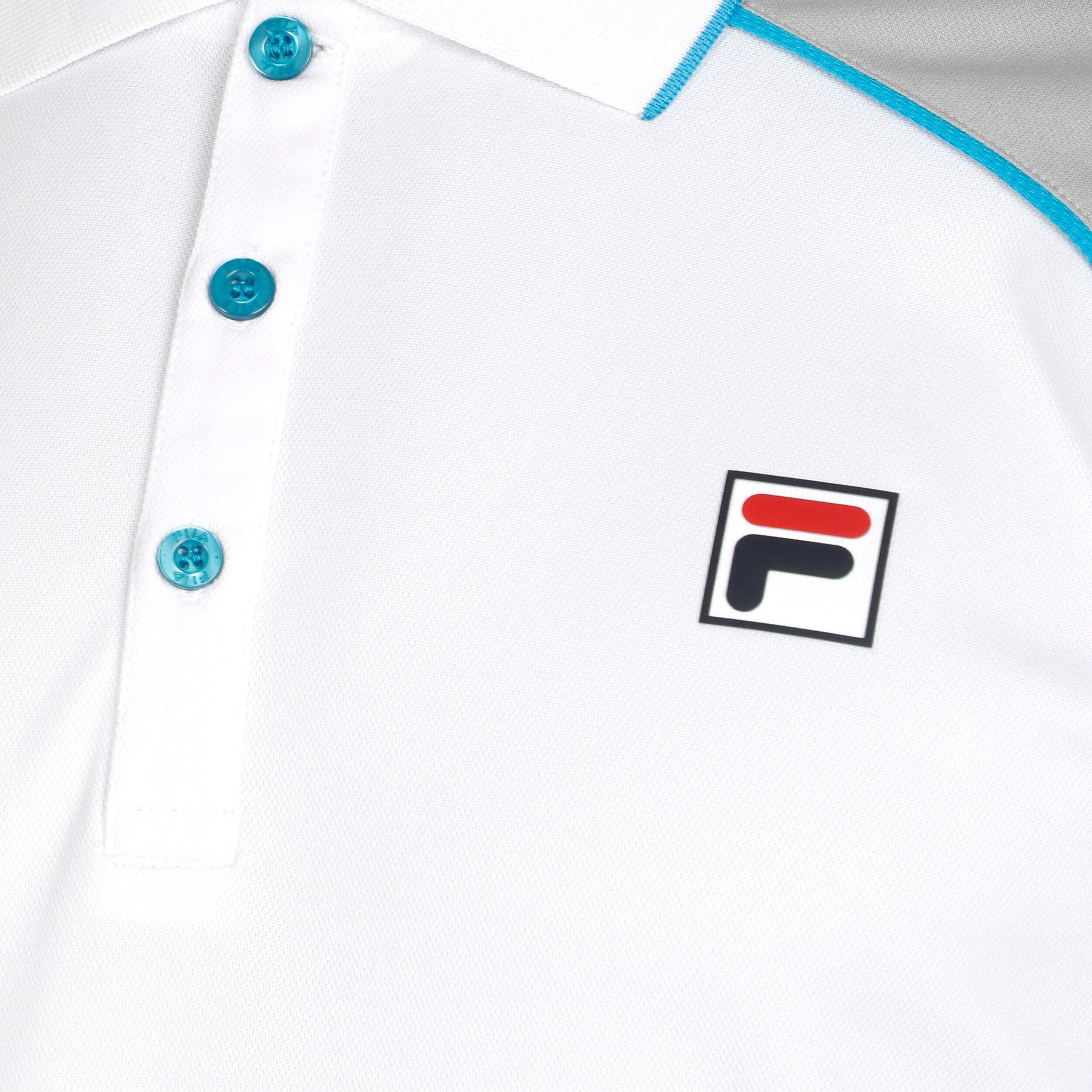 Harrison Polo Herren - Weiß, Silber