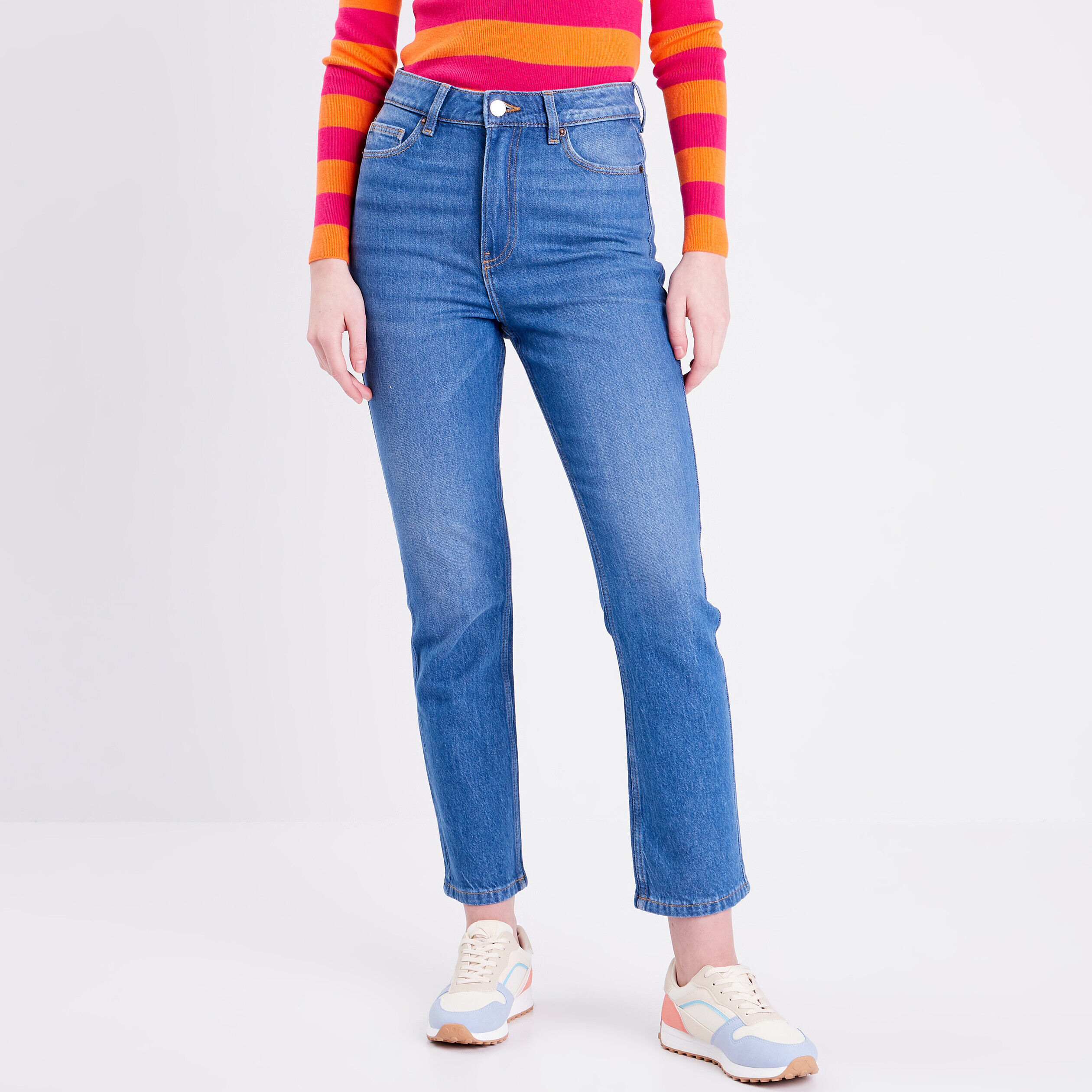 Jeans slim taille haute denim stone femme | Cache Cache