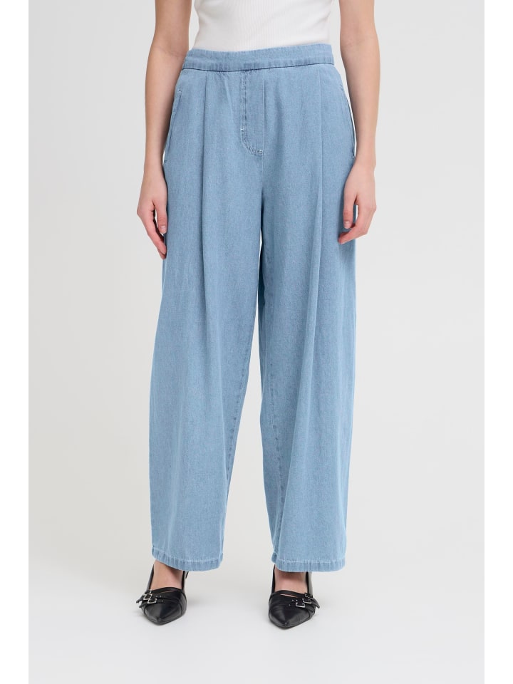 ICHI Bequeme Jeans in Blau günstig kaufen