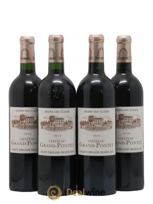 Château Grand Pontet Grand Cru Classé  2010 - Lot de 4 Bouteilles