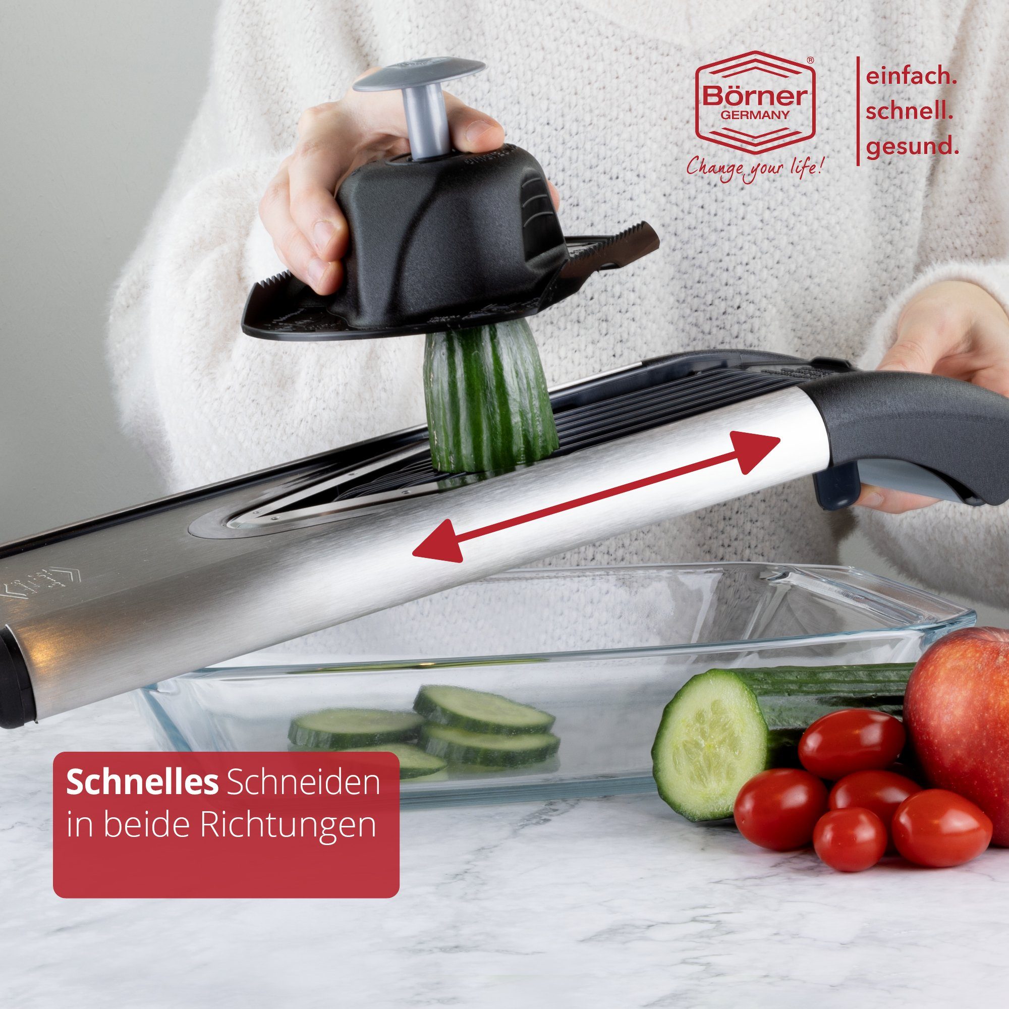Börner Gemüsehobel Gemüsehobel V6 ExclusiveLine Starter Set