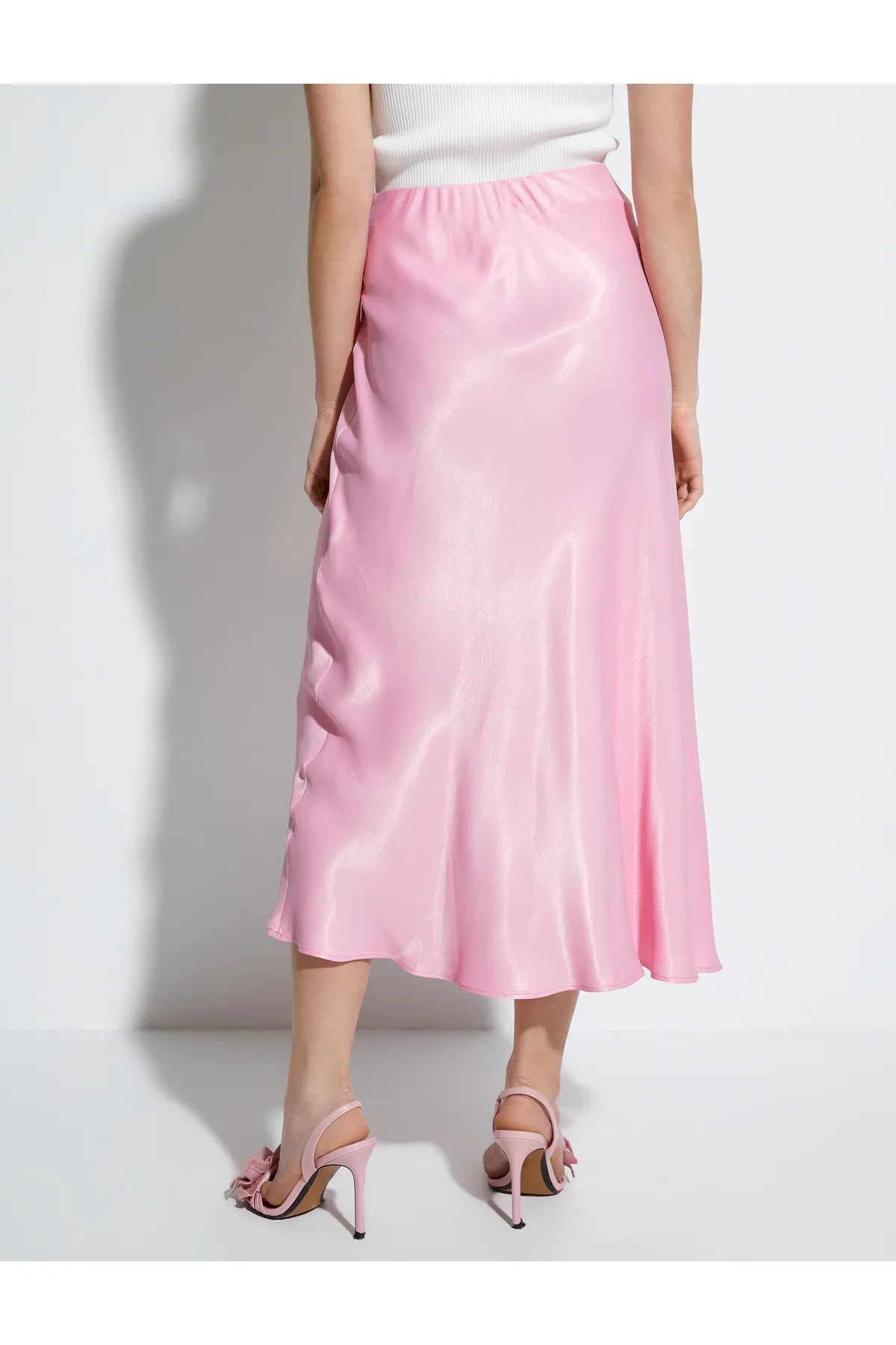 Koton  Midi-Satinrock mit normaler Taille