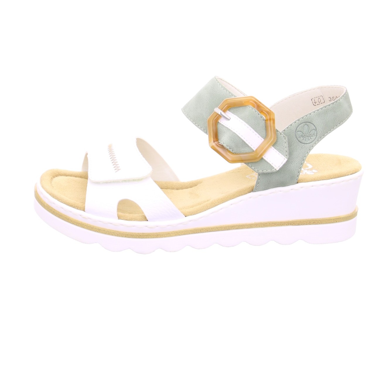 RIEKER Keilsandalen weiss Sandale weiß