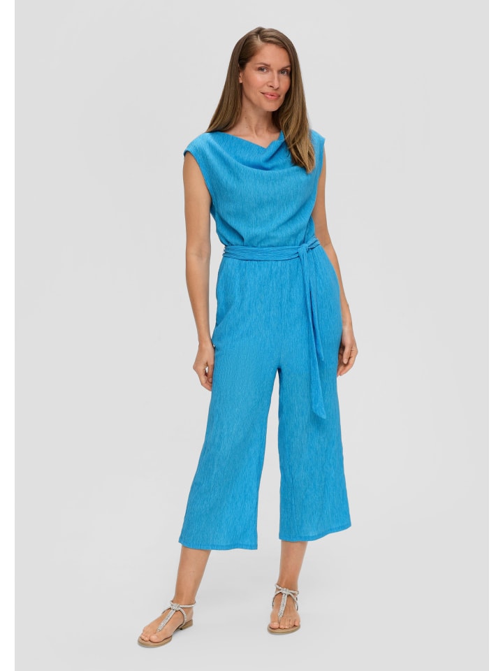 s.Oliver BLACK LABEL Overall 3/4 in Türkis günstig kaufen