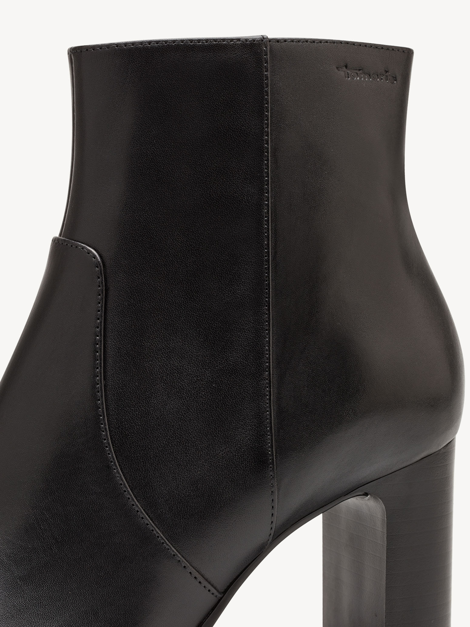 Bottine en cuir - noir