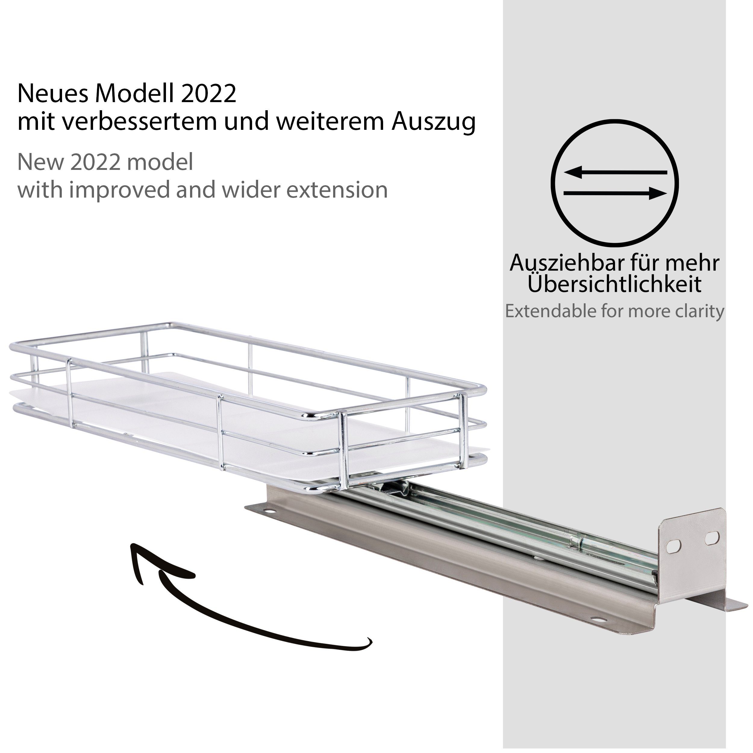 ONVAYA Gewürzregal Gewürzregal ausziehbar, neues Modell, Gewürzständer