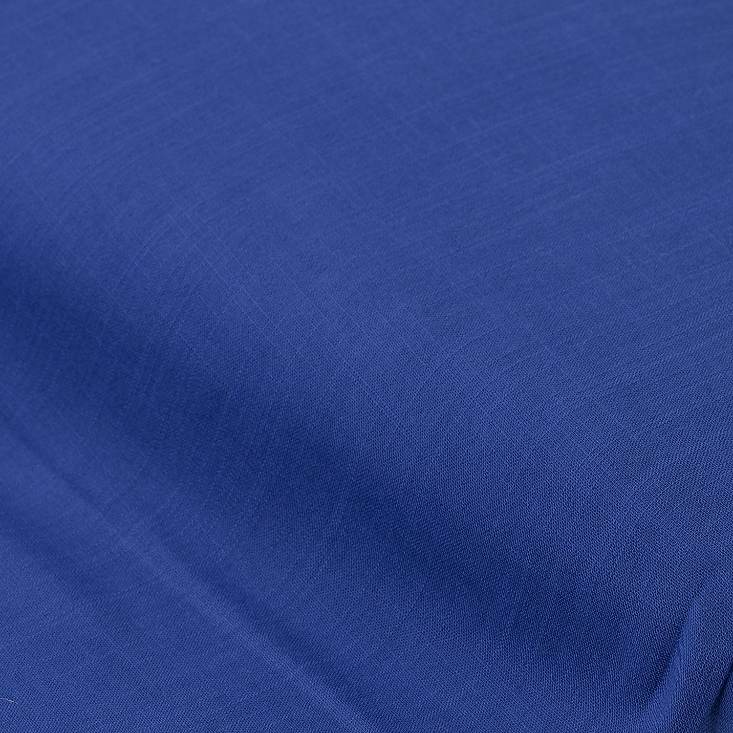 Viskose-Blusenstoff mit Leinen, royalblau