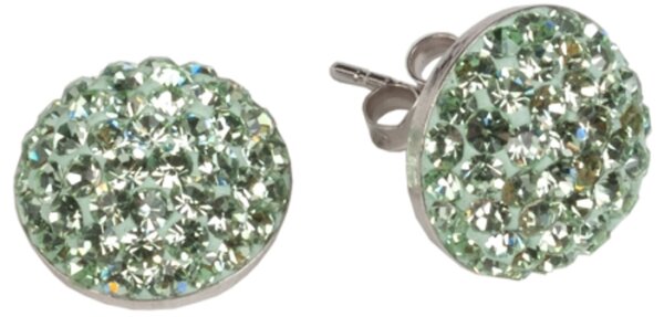 Impala Ohrstecker Halbkugel 2 mm chrysolite Ohrstecker