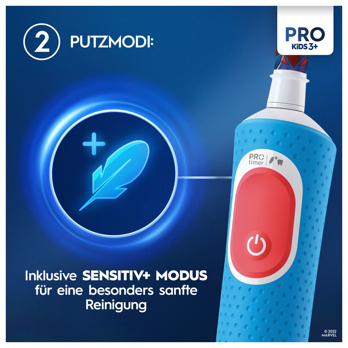 Elektrische Zahnbürste Vitality PRO Kinder Spiderman, ab 3 Jahren, 1 St