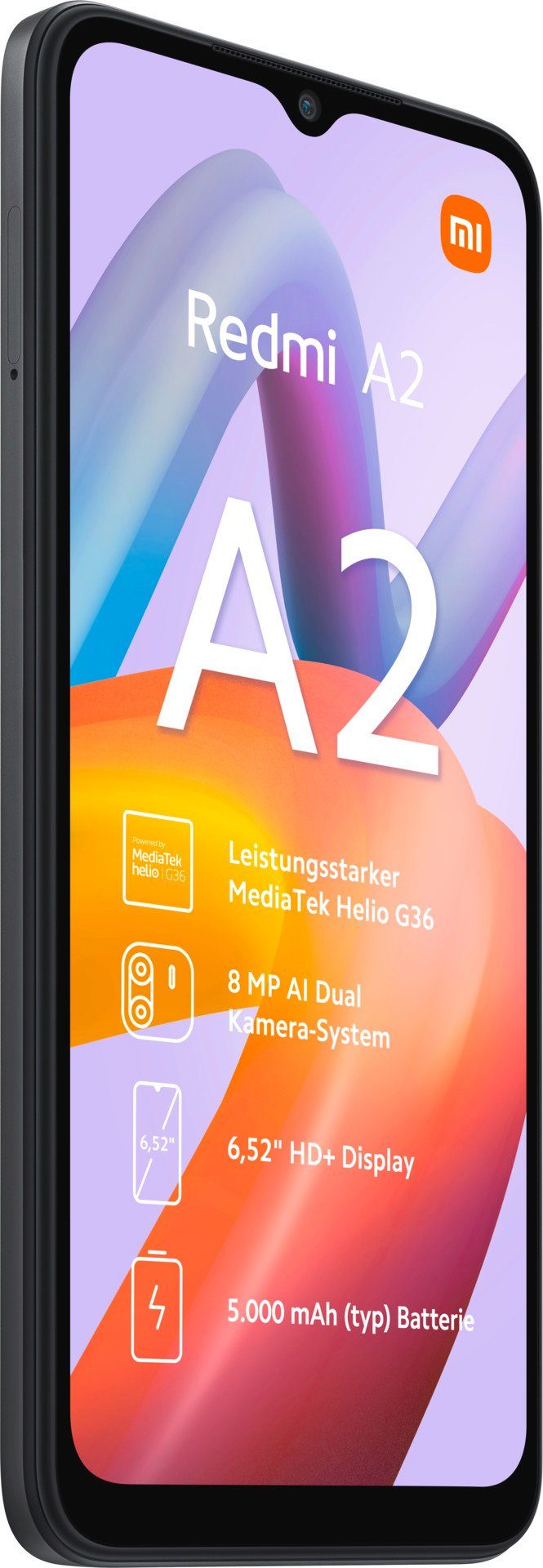 Xiaomi Redmi A2 2GB+32GB Smartphone (16,6 cm/6,52 Zoll, 32 GB Speicherplatz, 8 MP Kamera)