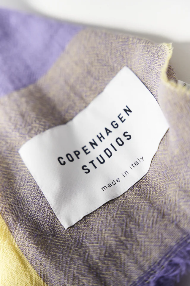 CPH SHAWL 7 cotton mix lavender/yellow