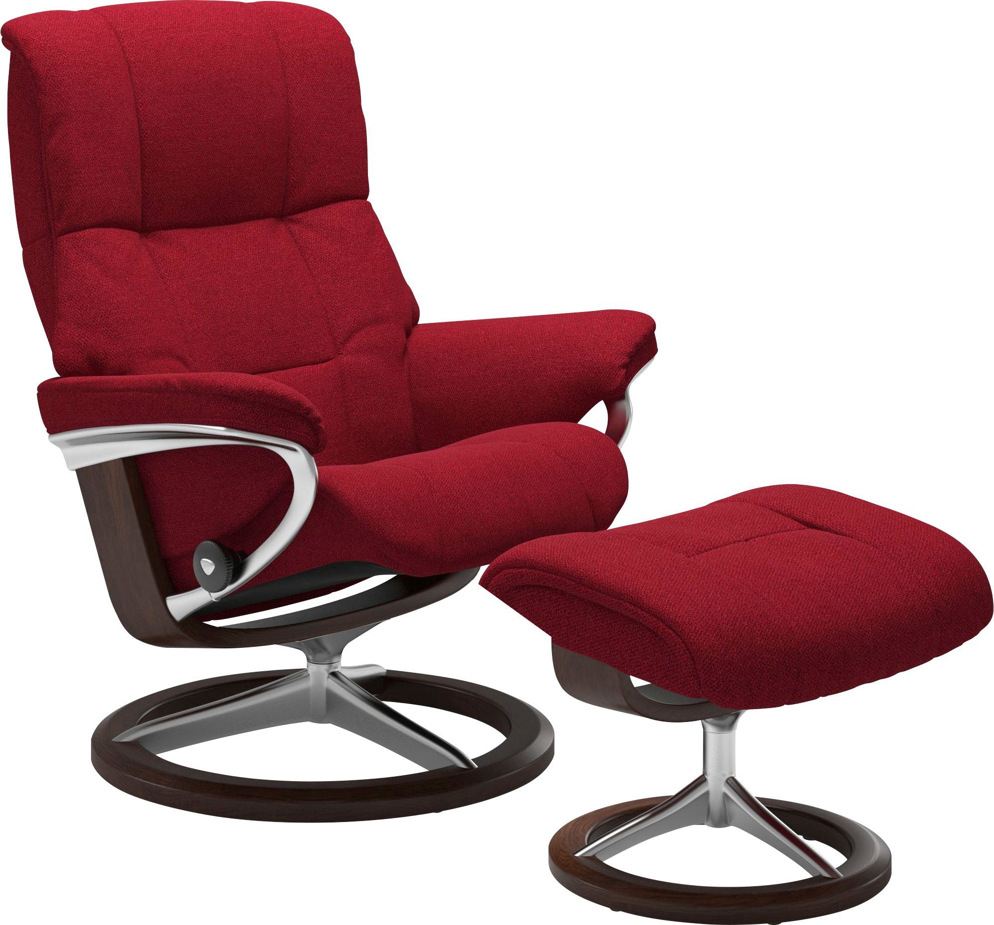 Stressless® Relaxsessel Mayfair (Set, Relaxsessel mit Hocker), mit Hocker, mit Signature Base, Größe S, M & L, Gestell Braun