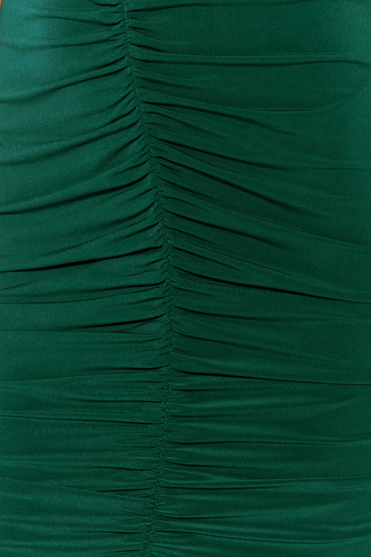Trendyol Collection  Petrolfarbenes, tailliertes/tailliertes Midi-Bleistiftkleid aus flexiblem Strick mit Kordelzug TWOSS23EL00751