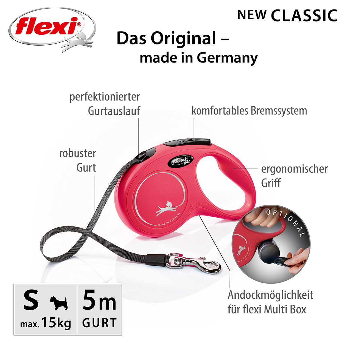 flexi Rollleine New Classic Gurt günstig kaufen bei ZooRoyal