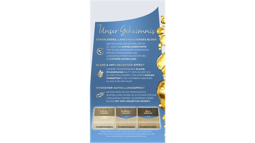POLY PALETTE Intensiv Creme Coloration Permanenter Aufheller Platin Blond L9-0 - Stufe 3