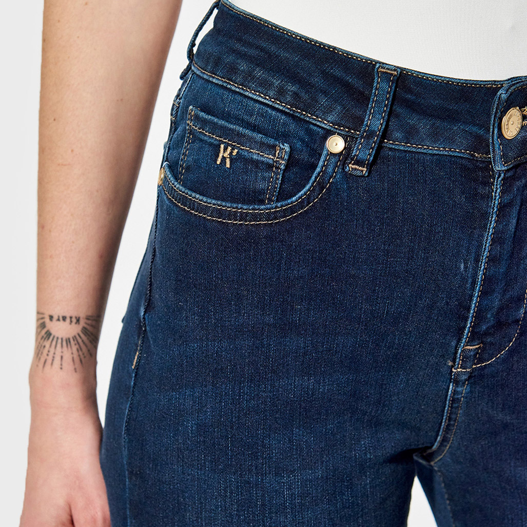JENAA  Jean skinny Femme bleu légèrement délavé