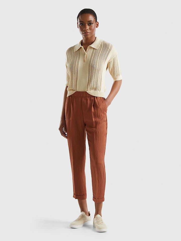 Benetton Pullover in Beige günstig kaufen