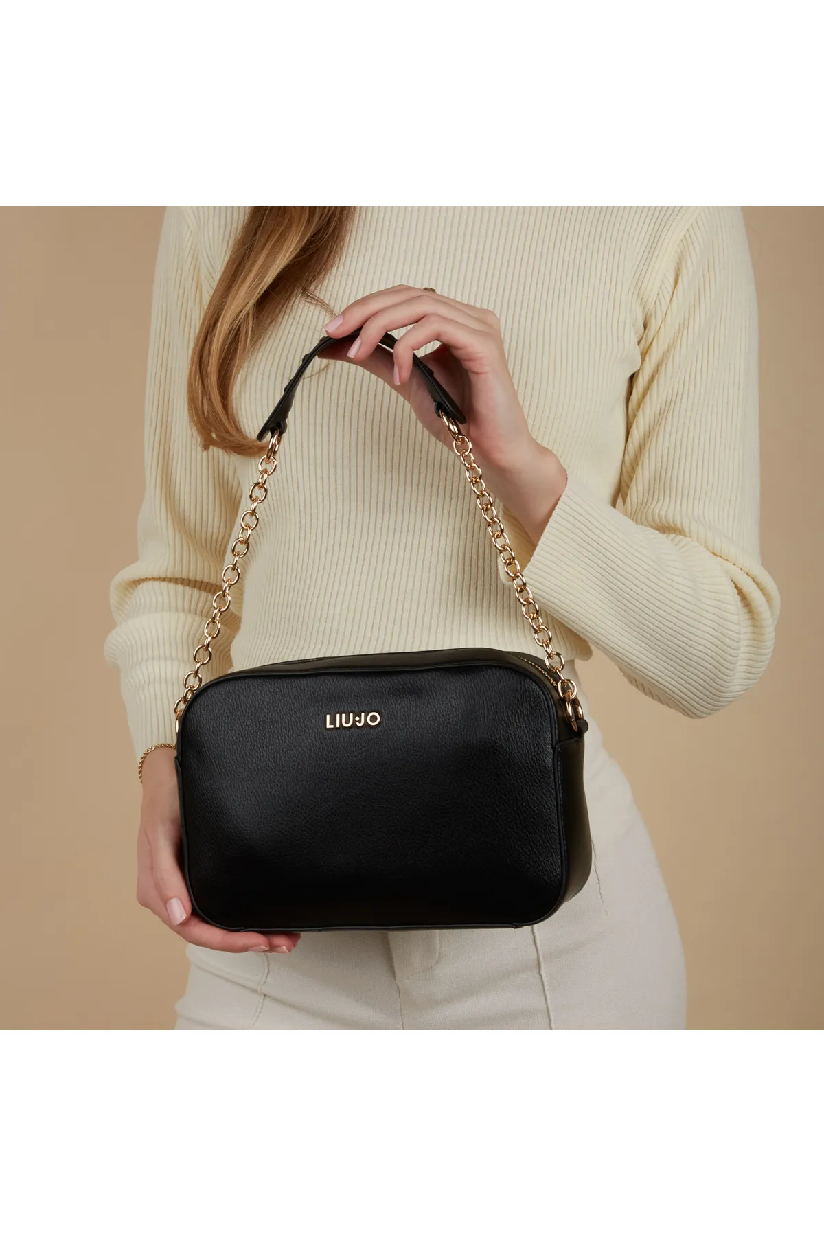 1'ASLAN  Liu Jo Jorah Damen Schultertasche Schwarz Aa4093e0037-22222