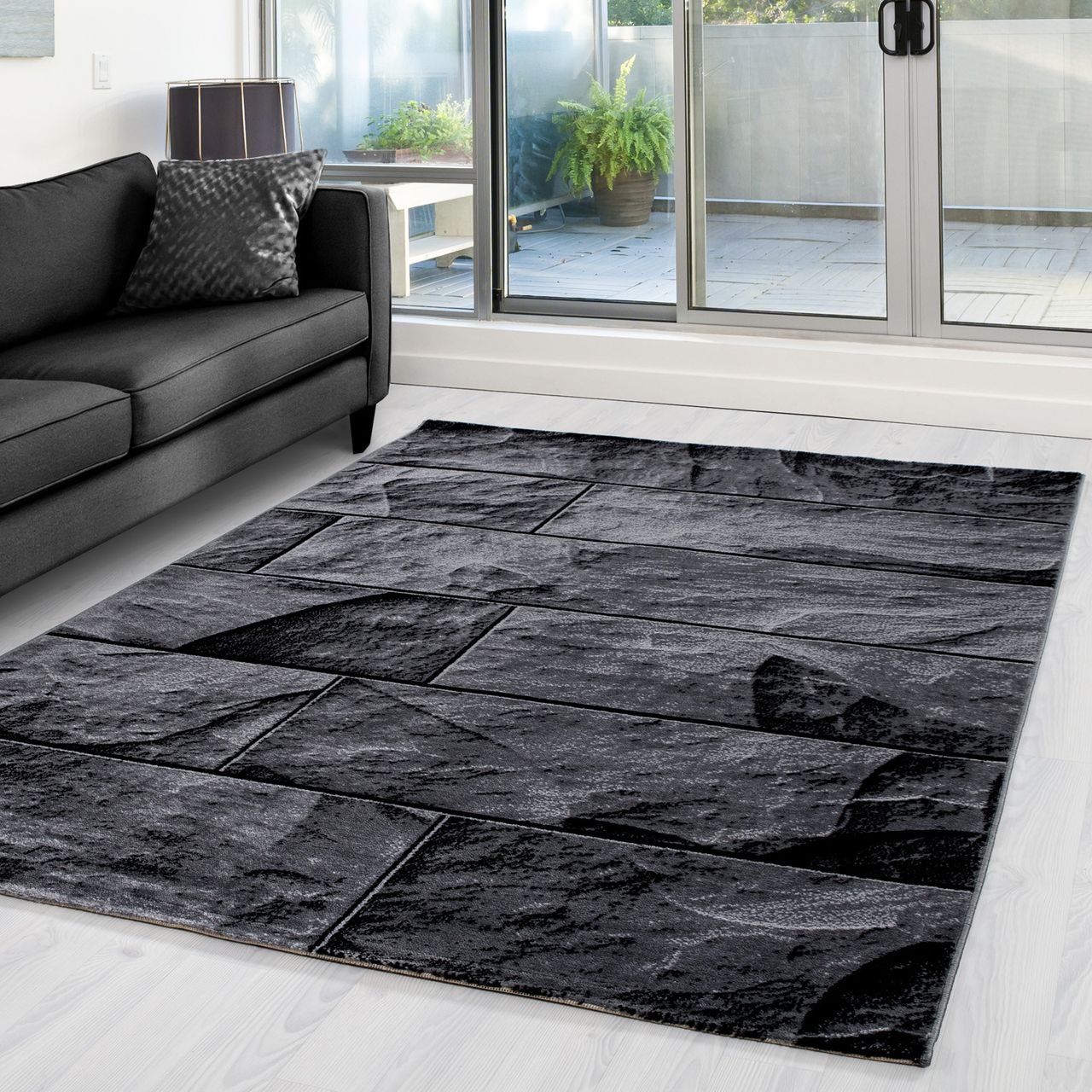Ayyildiz Teppich, PARMA 9250, BLACK, 200 x 290 cm
