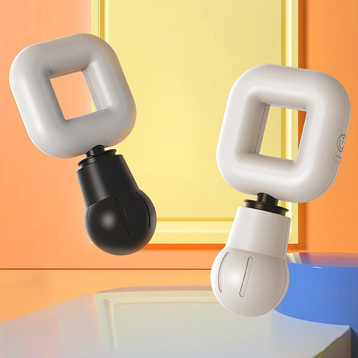Yoyaxi Bandmassagegerät Mini-Faszienpistole, kabelloses leises Handmassagegerät, tragbares, (Massage für Nacken, Oberschenkel; Timer-Funktion, leicht und tragbar), Kabelloses Mini-Design, 500 mAh Akku, leiser Betrieb unter 40 Dezibel