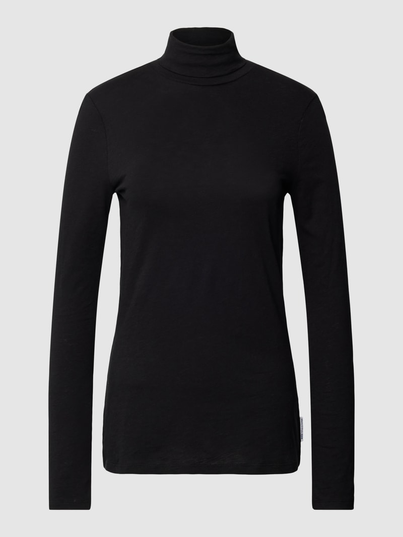 Longsleeve mit Rollkragen in schwarz