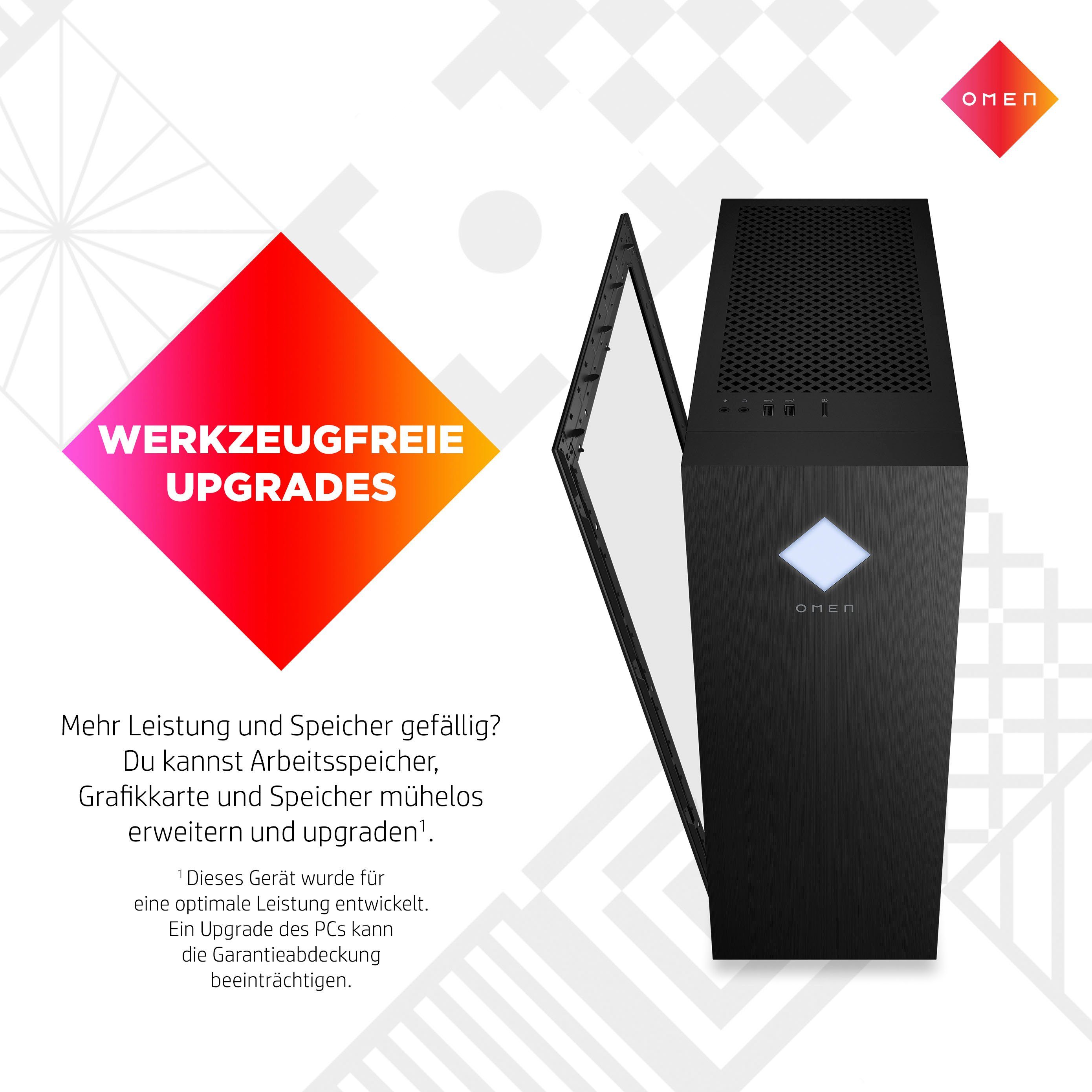 HP OMEN GT15-0203ng Gaming-PC (Intel Core i7 12700F, NVIDIA GeForce RTX 4070 Ti 12GB, 16 GB RAM, 1000 GB SSD, Luftkühlung)