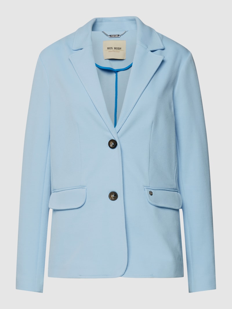 Blazer mit Reverskragen Modell 'PIQUE' in hellblau