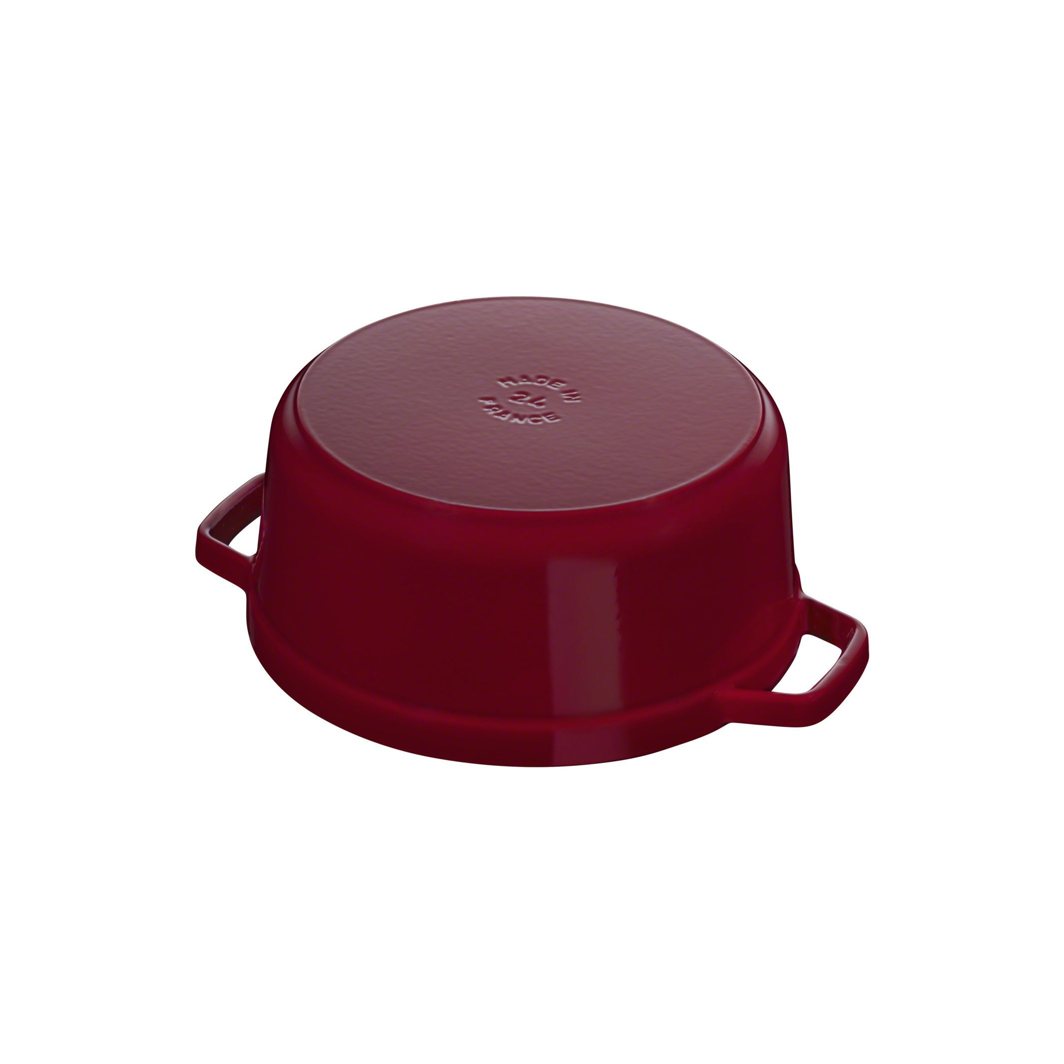 Cocotte 28 cm, rund, Bordeaux, Gusseisen