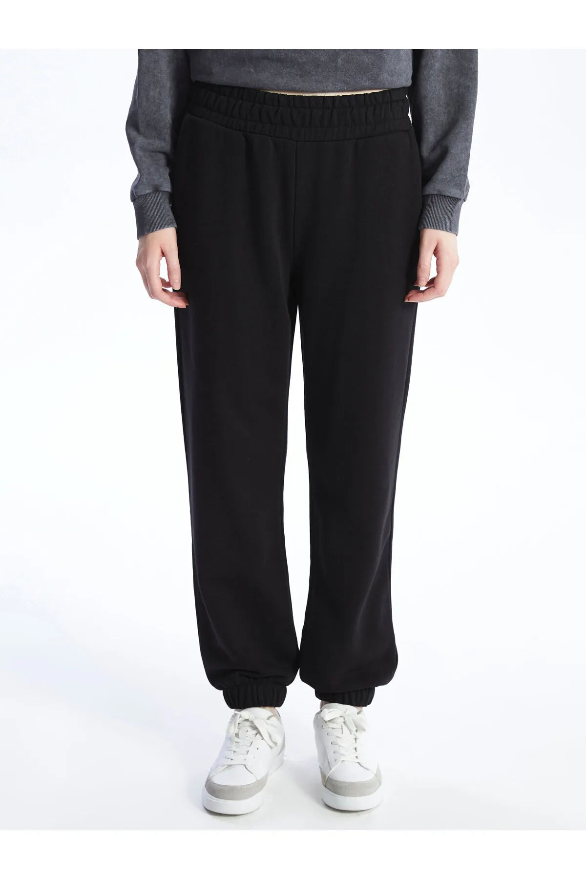 LC Waikiki  Einfarbige Jogger-Jogginghose für Damen mit elastischem Bund