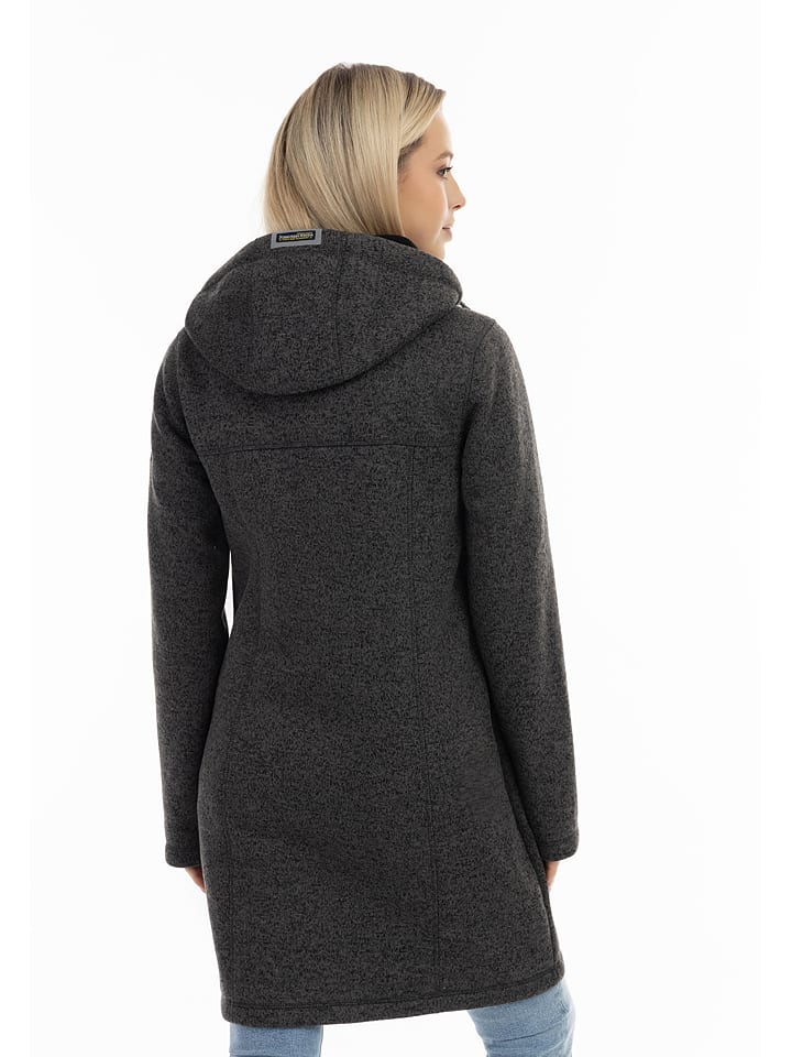 Schmuddelwedda Fleecemantel in Anthrazit günstig kaufen