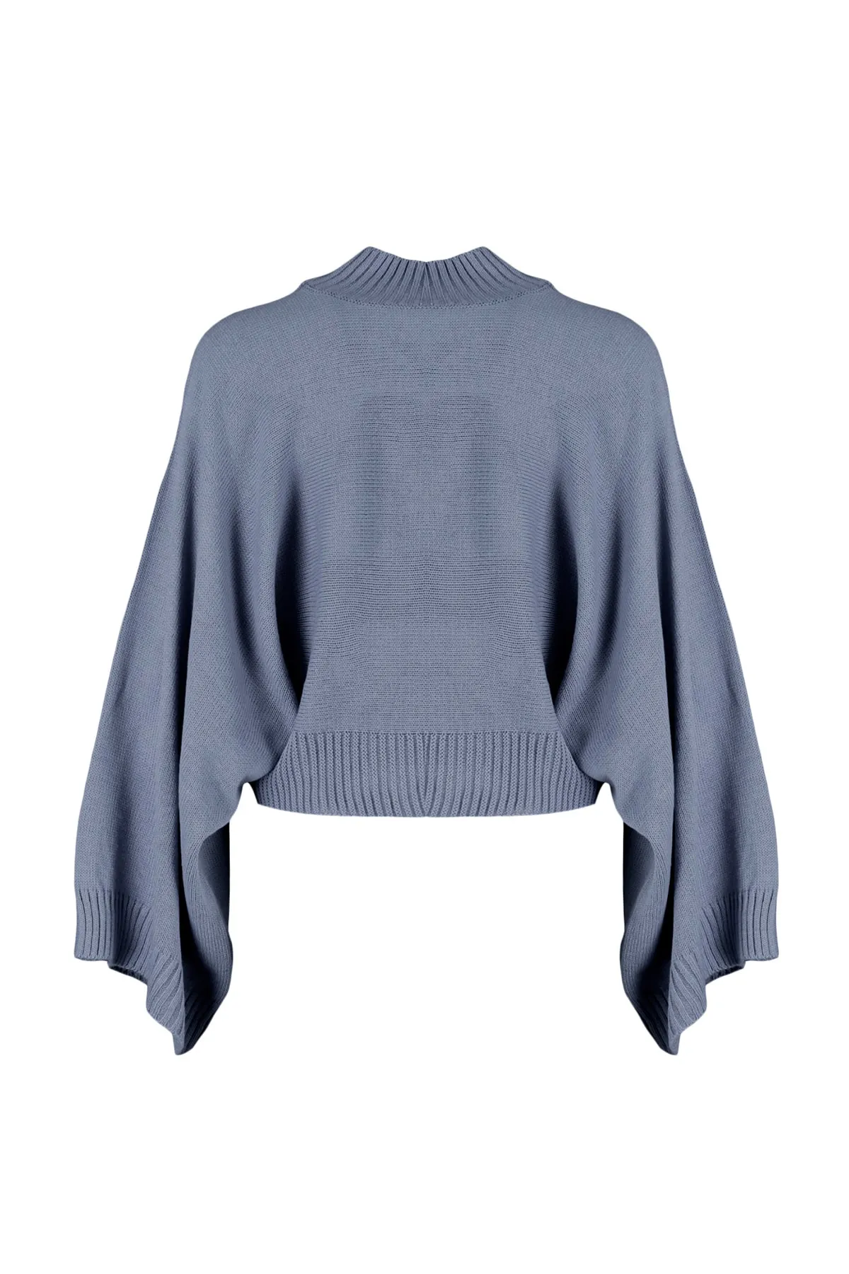 Trendyol Collection  Anthrazitfarbener Strickpullover mit Fledermausärmeln TWOAW23KZ01838