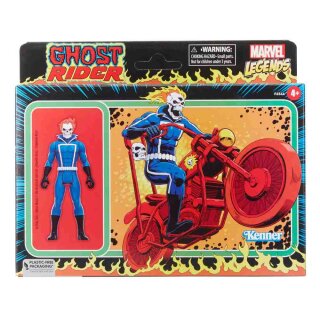 Marvel Legends Retro Collection Actionfigur mit Fahrzeug - Ghost Rider