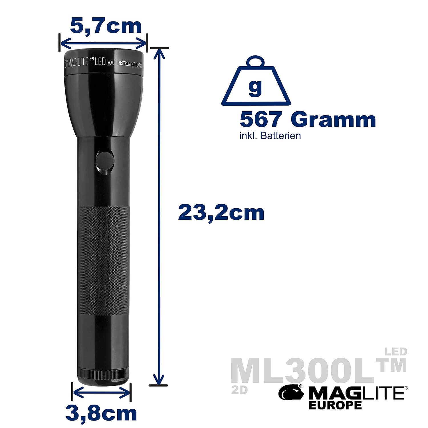 ML300L 2D LED Taschenlampe