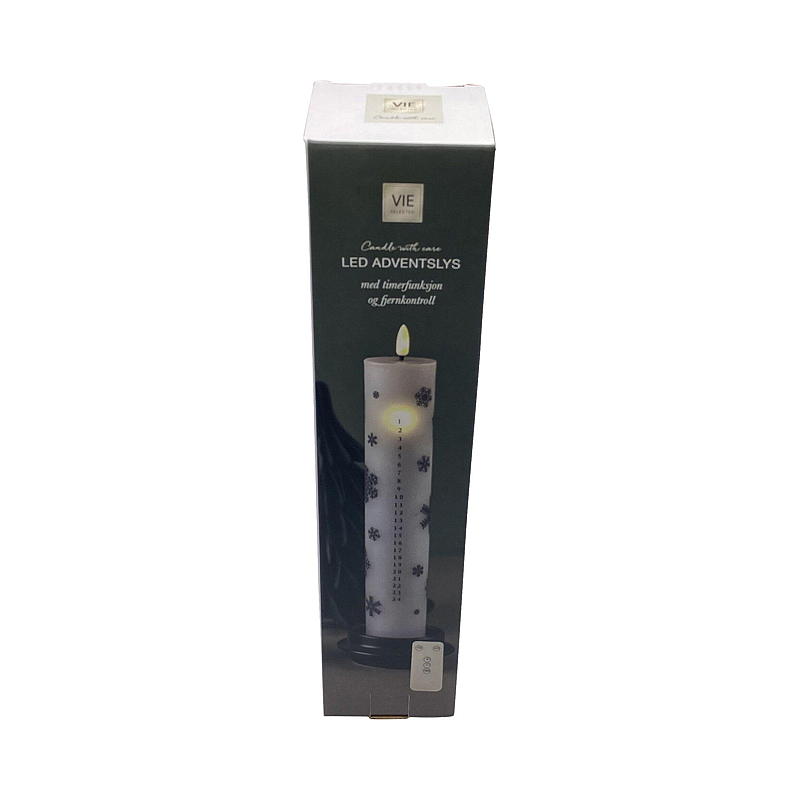Vie Selected Adventslys 1-24 5x30 cm LED m/fjernkontroll