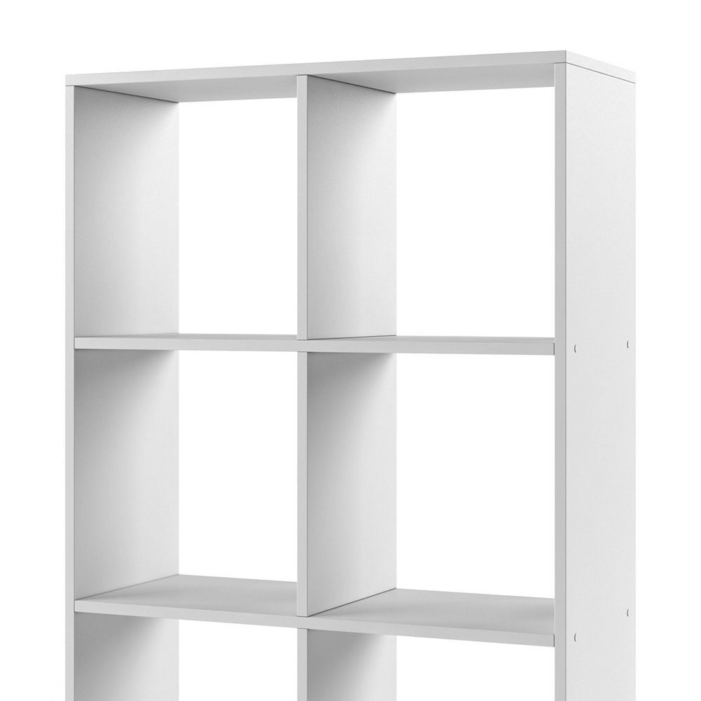 Vicco Raumteiler Bücherregal Standregal SCUTUM 8 Fächer Weiß